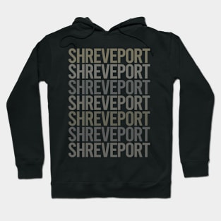 Gray Text Art Shreveport Hoodie